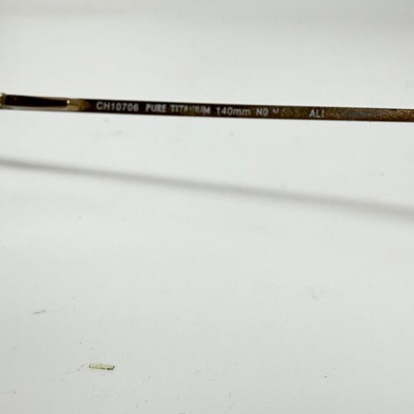 Cole Haan CH10706 Pure Titanium Eyeglasses‎ Gold no nickel 52-18-140 H18163